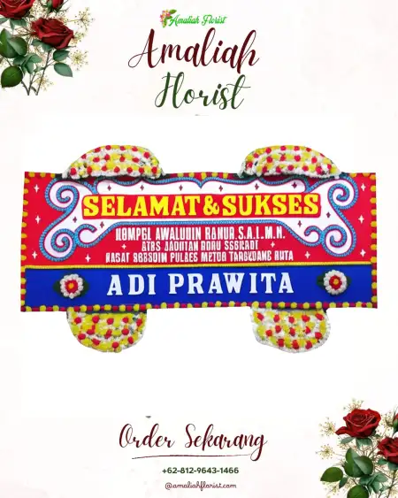 Papan Bunga Ucapan Selamat Cibalongsari